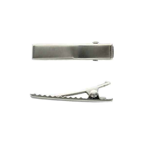 HBC 1.35 Inch Hair Clips Flat Alligator Clips with Teeth - 144 Pack