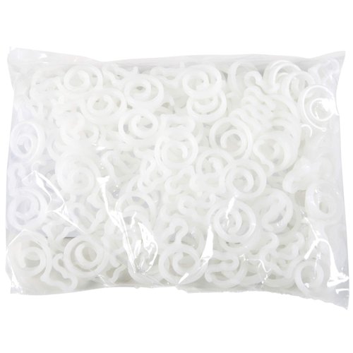 Holiday Joy Christmas Light Clips - Pack of 100 Gutter Hooks for Outdoor String Lights and Decorations - Holds C5, C7, C9, Mini, Rope, Icicle and LED Lighting