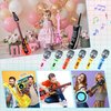 18 Pcs Inflatable Rock Star Instrument Set Include Inflatable Microphone 2 Inflata Guitar 1 Mobile Phone Recorder Piano Saxophone Bass 4 Lute with 1 Pump for 80s 91s Themed Birthday Party Decorations