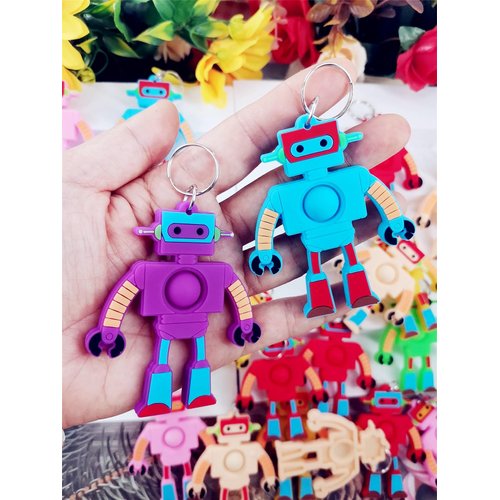 24 Packs Mini Backpack Pop Fidget Bubble Toys, Bulk Robot Classroom Students Prizes Birthday Party Favors Gifts