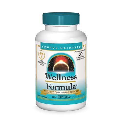 Source Naturals Wellness Formula Bio-Aligned Vitamins & Herbal Defense for Advanced Immune Support* - Dietary Supplement & Immunity Booster - 120 Capsules
