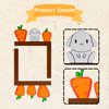 2-Pcs Bunny & Carrot Wooden Switch Plate Covers - Creative Hand-Carved Wall Decor for Living Room, Kids' Bedroom, Bathroom (Easy Installation, Eco-Friendly Design)