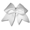 Cheer bows white Tryouts, practice, Team Autograph Hair Bow