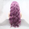 xiweiya 13x3 Lace Long Curly Hair Light Purple Lace Front Wigs Synthetic Curly Wigs Lavender Purple Wig Long Middle Part Daenerys Hair Cosplay Wigs