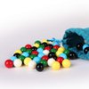 Laviesto 9/16 in Game Replacement Marbles,60pcs Solid Color Game Balls for Chinese Checkers,Aggravation Game,Marble Run,Marble Games(6 Colors)