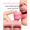 Lip Sleeping Mask Set,5 Pcs Moisturizing Lip Balm for Repair Dry Cracked Lips,Deep Hydrating Overnight Lipgloss Day&Night Non-Sticky Lips Primer Moisturizer Balms,Women Lipoil Care Christmas Gift