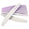 Longluosi 12PCS Professional Nail Files, Premium Reusable Double Sided Emery Board (100/180 Grit) Fingernail Filers for Natural and Fake Nails, Coarse Nail Styling Manicure Tools for Home and Salon