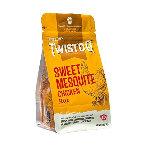 Twist'd Q - Sweet Mesquite Chicken Rub - American Royal - Caveman Cuisine