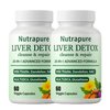 PLYNXE Nutrapure Liver Detox Capsules, 20-in-1 Liverdetox 60 Veggie Capsules Supplement with Milk Thistle, Liver Cleanse Detox & Repair, Liverhealth Formula