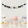 Motion to Party Banner,Graduation Party Decorations For Class of 2024 Law School/Passed the Bar Graduation Party Supplies Gold Black