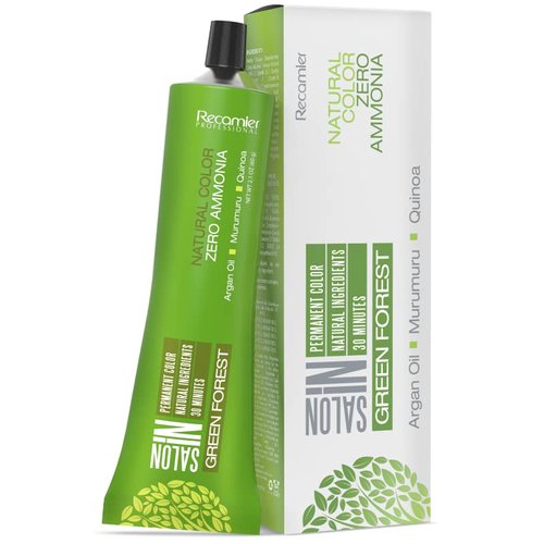 GREEN FOREST HAIR COLOR PERMANENT ZERO AMMONIA 2.1 oz (4.0 MEDIUN NATURAL BLONDE)