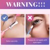 Eyelash Extensions Remover 15g 1 Minutes Fast Dissolve Remove Eyelash Extensions No Damage to Natural Lash Dissolve Lash Extension Glue Eyelash Adhesive Remover Professional Supplies (Peach)