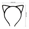 IJF 3PCS Furry Cat Ears Headband Black Cat Ears Hair Hoops Cat Women Ears Hairband for Cosplay Costume Accessories（Black/White/Grey）