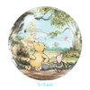 41Pcs Winnie Birthday Decorations, 20 Plates, 20 Napkins and 1 Tablecover for Pooh Bear Birthday Party Supplies Theme Party Decorations