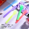 50 Pieces Cosmetic Spatula Disposable Makeup Frosted Tip Spatula Plastic Makeup Tools Spoon Cosmetic Mask Spoon Spatulas Facial Cream Scoop Mask Spoon Stick for DIY Mixing and Sampling, Mixed Color