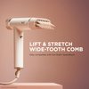 Shark XSKHD3WTCA SpeedStyle Lift & Stretch Wide-Tooth Comb, Blow Dryer Comb Attachment for Shark SpeedStyle, Styling Tool, for Curly & Coily Hair, Stone