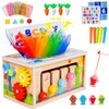 Mummed Montessori Baby Wooden Tissue Box Toy 6-in-1 Sensory Tissue Box Toy for Babies 6-12 Months Developmental Toys for Babies, Gift for Babies 6-12 Months