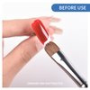 Rolabling 2-Way Professional French Nail Art Brush Dotting Pen 100% Kolinsky Sable Brush for Acrylic UV Gel Nail Art Design Dotting Brush Tool