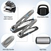 2024 Upgrade Nail Clipper with Catcher - No Splash Nail Clipper Gifts for Men Women, Mess Free Self Collecting for Toenail & Fingernail, Comfort Grip Ultra Sharp Nail Cutter w Catching Storage