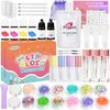 BRIPATI DIY Lip Gloss Making Kit - Lip Gloss Supplies to Make Your Own Lip Gloss, Lip Gloss Making Supplies Set DIY Lip Gloss Kit for Girls, Beginner Lip Gloss Kit DIY Making Lip Gloss