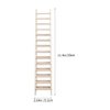 LOGOFUN Mini Wooden Step Ladder Mini Wood Doll House Ladder 1: 12 Miniature Ladder for Dollhouse Garden Furniture Accessories