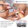 Americanails Pro-Series Zebra - Professional Sanding Bands for Nail Drill - Nail Polishing & Filing Tools - Acrylic Nail Sanders - Nail Drill & E-File Sanding Bands - Fine 240 Grit - 100 Count