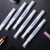 40 Pack 3 ML Transparent Twist Pens, Empty Cuticle Nail Oil Pen with Brush Tip, Cosmetic Lip Gloss Containers Applicators Eyelash Growth Liquid Tube with 2 Stickers
