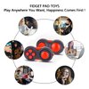 Small Fidget Buttons Controller Pad Toys for Kids Adults with Anxiety and Autism (Black & Red)