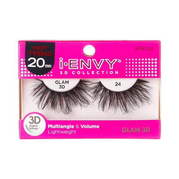 iEnvy by KISS False Eyelashes 3D Lah Glam Collection Multi-angle & Volume Lashes KPEI24