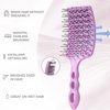 CIYOUYJXDIAN Vented Detangling Hair Brush Hair Scalp Massager Shampoo Brush (Purple-1)