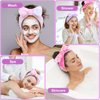 CAVETEE 9 Pcs Spa Headbands for Girls Women, Towel Headband for Washing Face, Face Wash Headband and Wristband Set, Skincare Spa Headband Clean Girl Face
