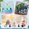 JellyArch 50 Pcs Miniature Penguin Figurines Resin Penguin Cake Topper Mini Penguins Toys Animal Penguin Birthday Decorations for Micro Landscape Decor Baby Shower Party Supplies School Project Class