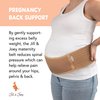 Jill & Joey Maternity Belt - Belly/Back Support Band Brace - Pregnancy Must Haves (Beige, Medium)