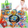 Rapsrk 9PCS Soft Car Toys for 1 Year Old Boy, Baby Boy Toys 6 to 12 Months 12-18 Months, Kid Toy Cars for 1 Year Old Boys Infant with 1 Mat/Storage Bag, 1st Birthday Gifts for Toddler Toys Age 1-2