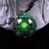 Day Day Up Orgonite Pendant Malachite Green Crystal Orgone Pendant Necklace Reiki Spiritual Healing Energy Jewelry For Women (1)