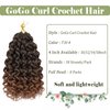 GoGo Curl Crochet Hair 8 Packs Water Wave Crochet Hair 10 Inch Curly Crochet Hair for Women Short Beach Curl Crochet Hair Synthetic Deep Twist Crochet Hair Extensions