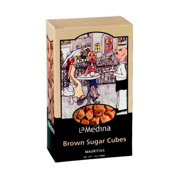 Rough Cut Brown Sugar Cubes 13oz Box (Pack of 2)_AB