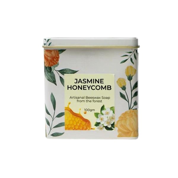 Kheoni Honeycomb Beeswax Soap, Natural, Moisturizing & Aromatic Skin Care Soap Bar (Jasmine)