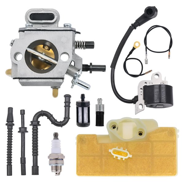 NIMTEK MS290 Carburetor for STIHL 029 039 MS310 MS390 Chainsaw with Ignition coil Air Filter Fuel Line Repower Kit