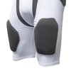 CHAMPRO boys Tri-Flex 5-Pad Built-In Hip, & Tri Flex Integrated 5 Pad Football Girdle with Built In Hip Tail Thigh Pads, White, Grey Inset, Small US