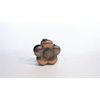 Generic Metal tiny mini small bronze tone flower hair claw clip