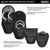 Hero's Pride Ballistic Handcuff Case - Standard & ASP Handcuffs - Durable Nylon - Law Enforcement Duty Belt Accessory - Standard Chain Handcuffs Size (Closed)