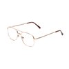Calabria 8151 Mens 50mm Metal Aviator Reading Glasses Gold Full Lens Power +1.75