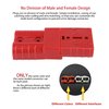 MUYI 2-4 Gauge 175A Battery Cable Quick Connect/Disconnect Wire Harness Plug Connector for Recovery Winch Auto Car Trailer(2pcs Red)