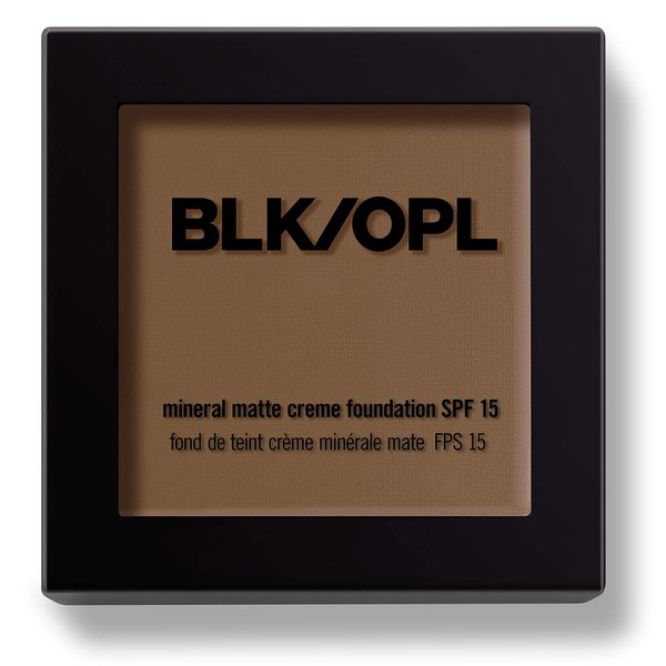 BLK/OPL Mineral Matte Crème Powder Foundation SPF 15, Au Chocolat — enriched with aloe and Vitamins C & E, cruelty-free