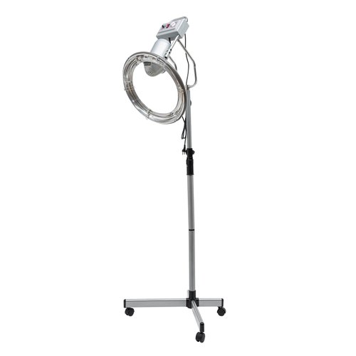 RustyVioum Hooded Dryer, 360° Orbiting Rotating Hair Processor Color, 110V 950W Professional Hair Dryer for Salon with Adjustable Height, Standing Hair Dryer for Hair Salons Home, White