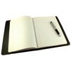 Rustic Ridge Leather Refillable Leather Composition Notebook Notebook Cover - Composition Book Cover (Black)