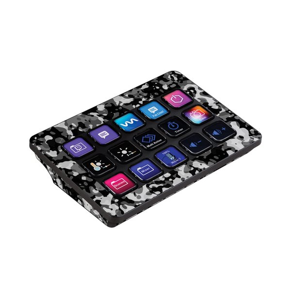 MightySkins Skin Compatible with Elgato Stream Deck MK.2 - Black Modern Camo | Protective, Durable, and Unique Vinyl Decal wrap Cover | Easy to Apply and Change Styles | Made in The USA