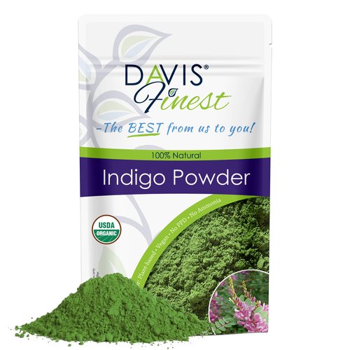 Davis Finest Organic Indigo Powder Hair Dye for Hair Coloring 250g