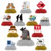 12 PCS Retirement Party Decorations, Retirement Honeycomb Centerpieces for Happy Retirement Party Supplies Man and Women